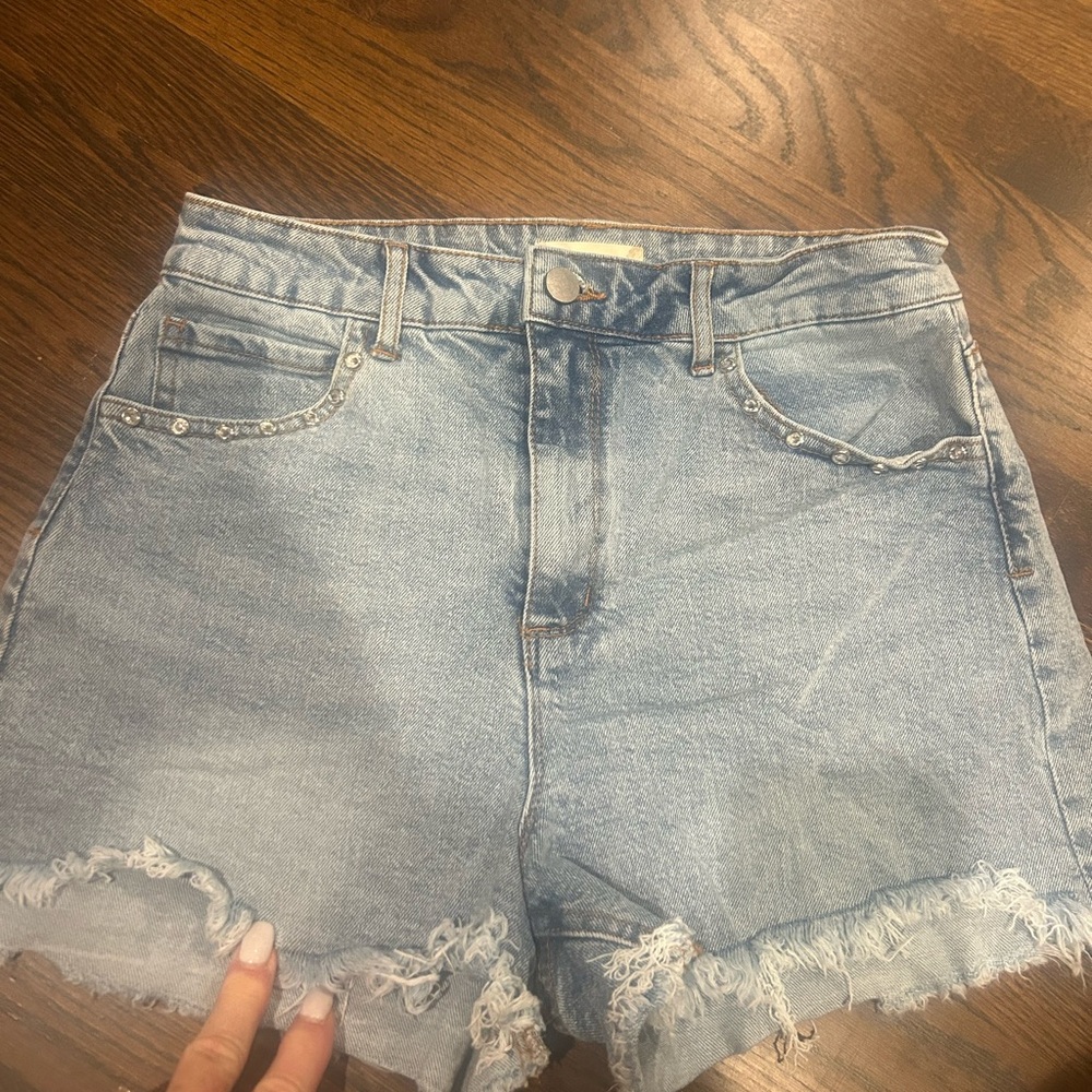 Altar’d State Studded Pocket Jean Shorts